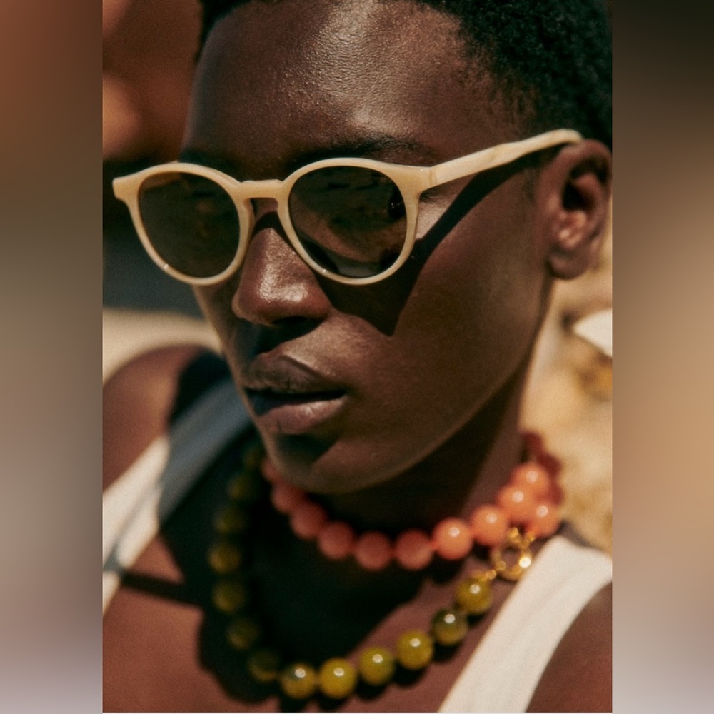 Sezane Penelope Sunglasses Ecru